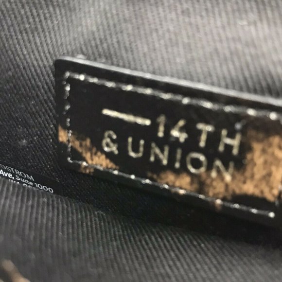 14th Union Wallet Genuine Leather Tan Leopard - Picture 4 of 8